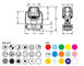 Η 3-καρφίτσα 9/11 DMX512 διοχετεύει τη μίνι ακτίνα ελαφρύ 7500K των κινούμενων επικεφαλής οδηγήσεων φωτισμού προμηθευτής